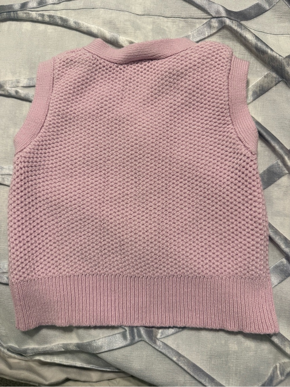 Rare Editions Lilac Knit Button-Front Decoration Sweater Vest - Picture 6 of 6